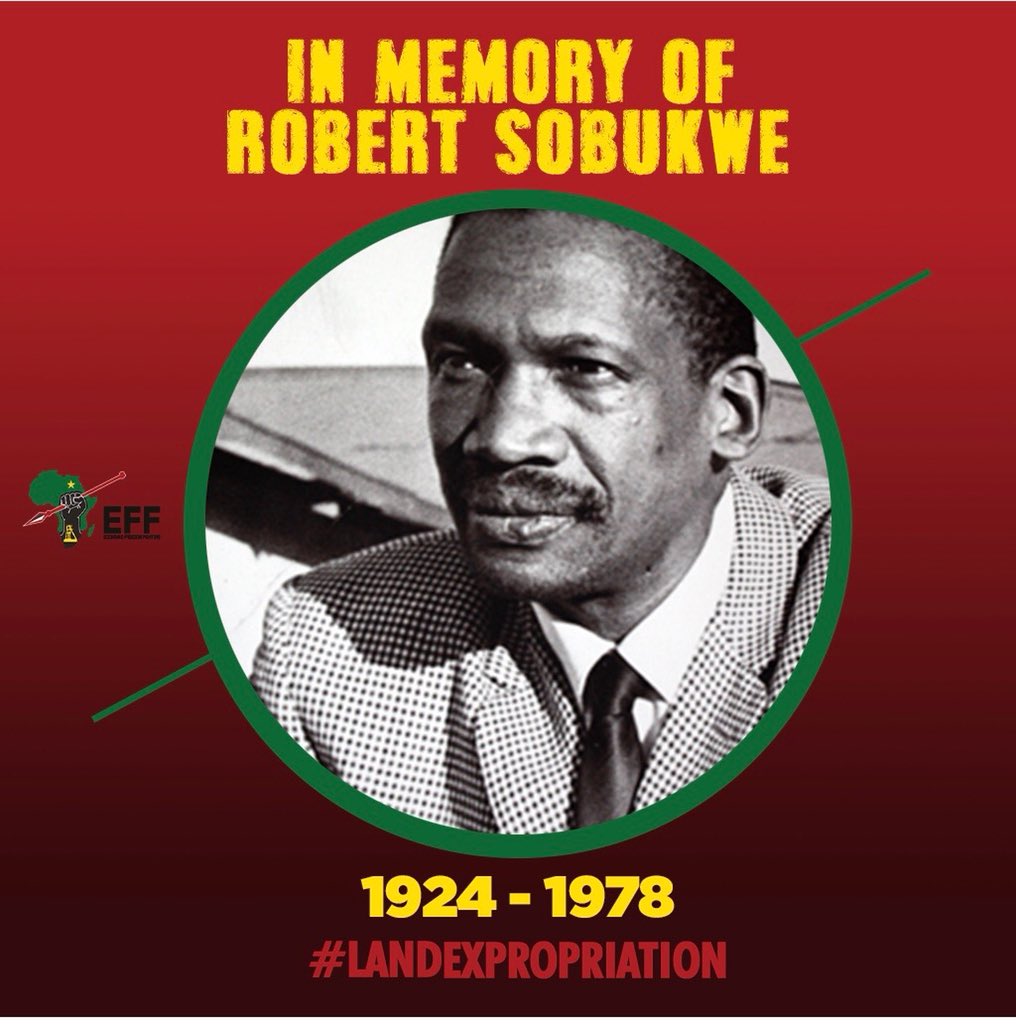 ThapeloNtisa1's tweet photo. @AldrinSampear #RobertSobukwe ✊🏿

#LandExpropriation #Mayibuye #LandDebate 

"Today we are expropriating land without compensation" CIC @Julius_S_Malema  #Asijiki 🔥🔥

#EFFMotion #EFF4Land #Land #TheLandIsOurs 🔝

 #CountryDuty #AlutaContinua #EFF https://t.co/KUUfWERhIg