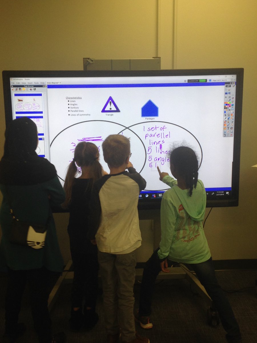 OPS_Virtual's tweet photo. Loving our multi-touch Promethean Board! That Venn Diagram didn’t stand a chance! https://t.co/lze6v98TZ6