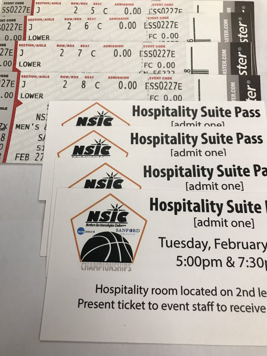 ESPNSiouxFalls's tweet photo. .@NorthernSunConf Championship night tonight! Want to go? We have 4 tickets with hospitality suite passes for you to win! 

RT or Favorite to enter. 1 person will be drawn by 3:00 today. Must be able to pick up from our Results Radio studios by 5:30. https://t.co/Vtz4IPNdIf