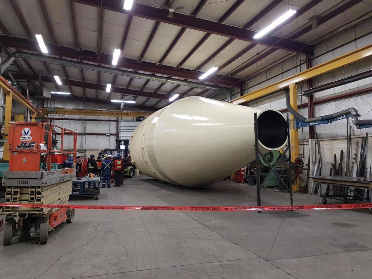 VETSsince1921's tweet photo. Last week we saw our largest ever Cyclone project leave the Edmonton shop, and transported to its forever home. #yeg #construction #thevetsgroup #familybusiness #dustcollection #weknowoursheet #sheetmetal https://t.co/lVcRusAXch