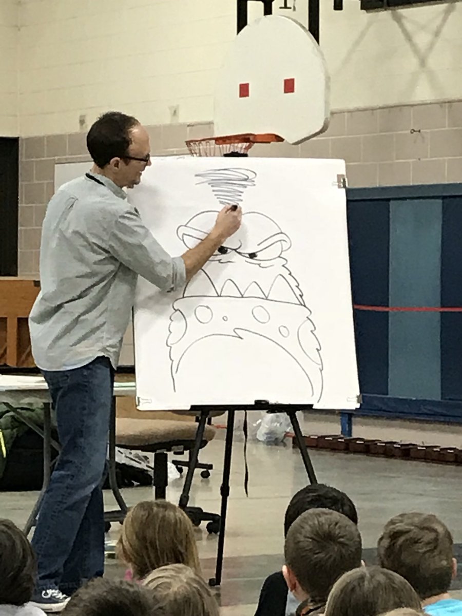 npeterson09's tweet image. Minnesota author and illustrator Mike Wohnoutka came to inspire us this morning!  Have you read his books?@nicksofio #alasconnected