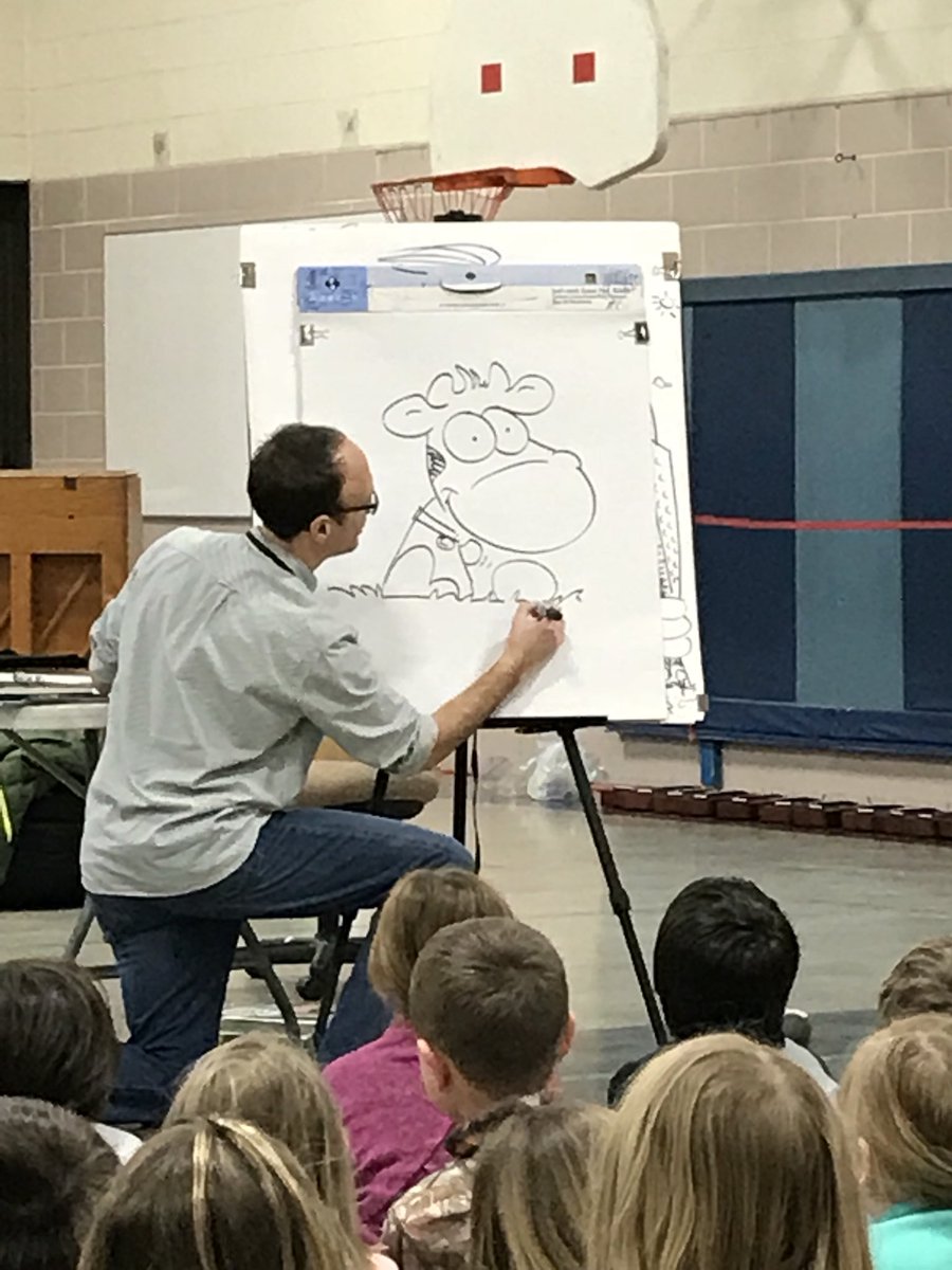 npeterson09's tweet image. Minnesota author and illustrator Mike Wohnoutka came to inspire us this morning!  Have you read his books?@nicksofio #alasconnected