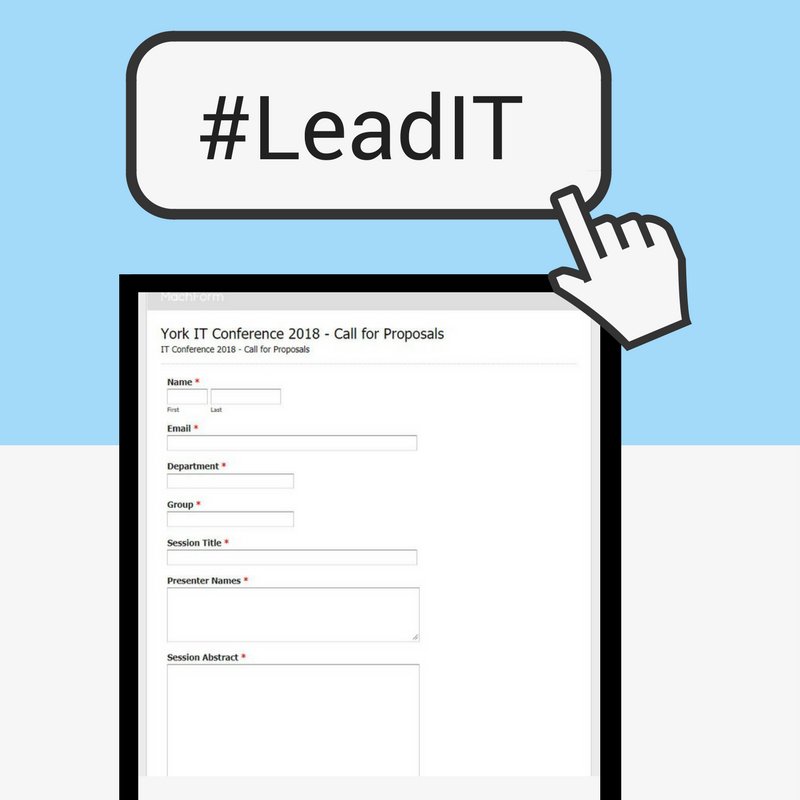 YorkUITConf's tweet photo. Interested in presenting at York IT Day? If so, submit a proposal at https://t.co/QBKqNFPMu7 or click the link in our bio #LeadIT https://t.co/U2Ns4Iu68D