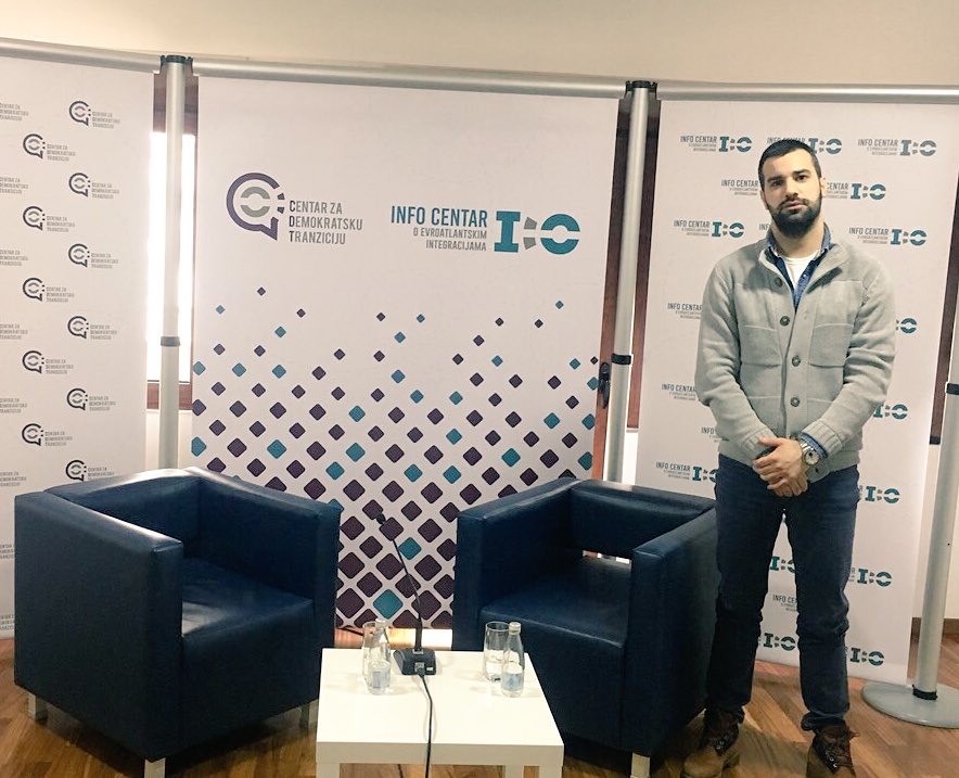 SD_CRNAGORA's tweet photo. Kemal Demirović, prisustvovao je danas u ime Omladine Socijaldemokrata Crne Gore Građanskom satu, u organizaciji @CDT_CrnaGora #OSDCG @opposto_7 https://t.co/KneQusyJRe