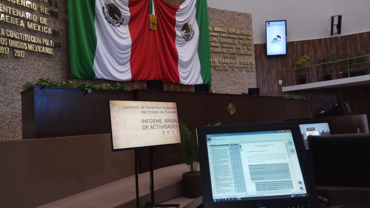 CongresoYucatan's tweet photo. Inicia la sesión ordinaria de la #LXILegislatura, en la cual se rendirá el informe anual de la Comisión de Derechos Humanos del Estado @codhey
Pueden verla en vivo por https://t.co/wvlZWCHCUf https://t.co/PYCvUVko6g