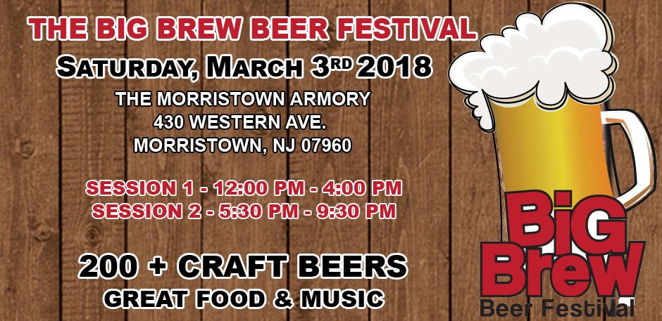 Deborah Smith (@jerseybites) on Twitter photo Save $25 on admission to <a href="/BigBrewBeerFest/">Big Brew Beer Fest</a> (March 3) with our exclusive promo code (JERSEYBITES). Check out the lineup of breweries, supplying 200+ brews >> bit.ly/2GDunG7 AD Save $25 on admission to <a href="/BigBrewBeerFest/">Big Brew Beer Fest</a> (March 3) with our exclusive promo code (JERSEYBITES). Check out the lineup of breweries, supplying 200+ brews >> bit.ly/2GDunG7 AD