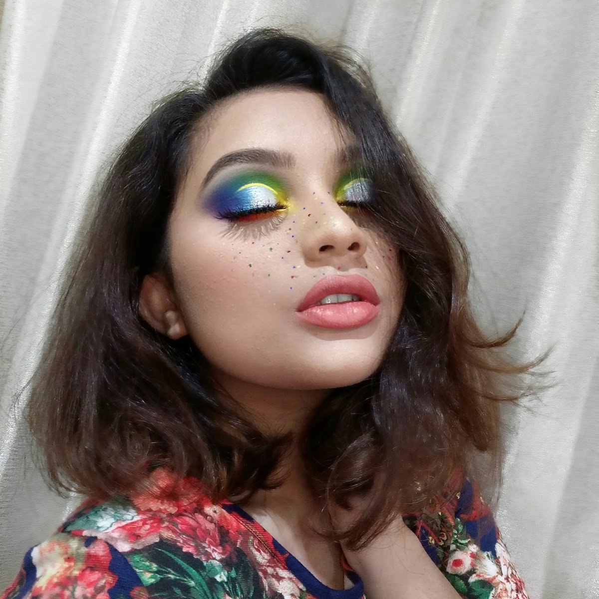 On Twitter Rainbow Eyeshadow Look Inspired By Jamescharles And
