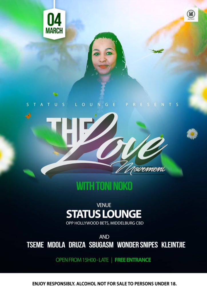 statuslounge1's tweet photo. #4March The Love Movement #Guest Miss Toni #Statulife https://t.co/2cQF3eK83v