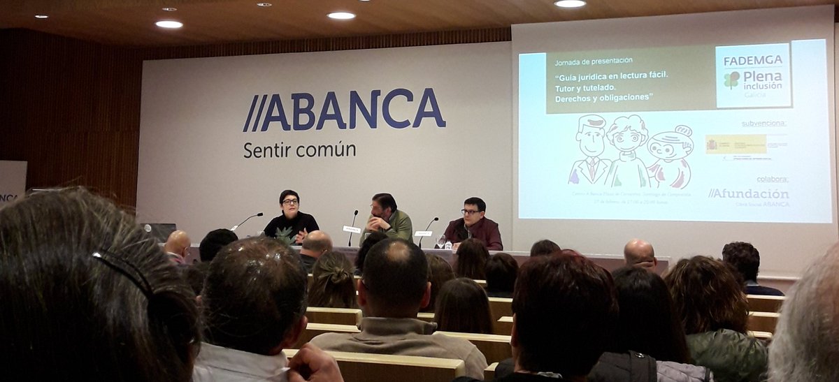 evaluciare's tweet photo. @PlenaGalicia #Fademga #PlenaInclusión #SantiagodeCompostela #Afundación #Guiajuridicaenlecturafacil https://t.co/nT7s2zilk2