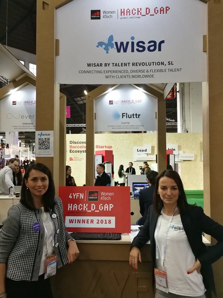 Barcinno's tweet photo. Congrats to this year's #4YFN #HackDGap winners @WisarTR! Awesome team & great solution! You'll probably hear more about them on barcinno soon so stay tuned ;) https://t.co/O77btn2hWL