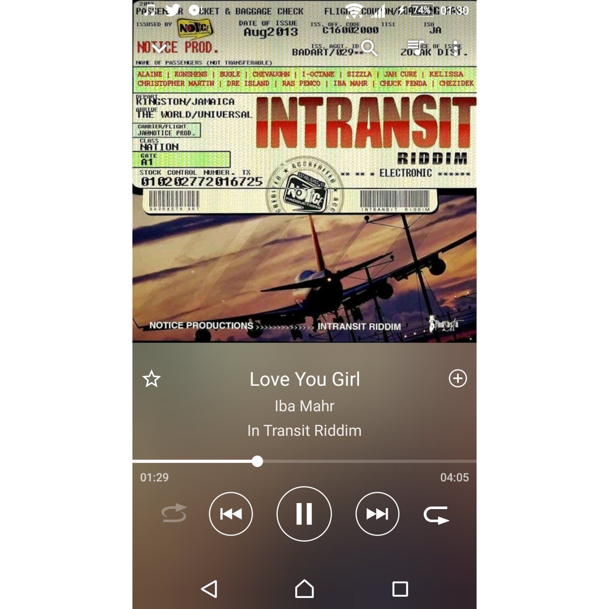 calitoperry's tweet photo. #Nowplaying @IbaMaHr - Love You Girl (Intransit Riddim) #Intransitriddim https://t.co/jYKVYf0FuP