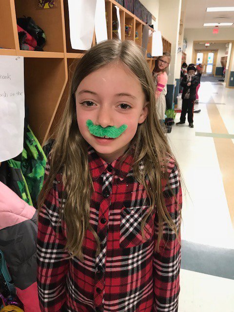 SchDistofMilton's tweet photo. @SDMHarmony students+staff are having all sorts of fun celebrating the great Dr. Seuss and Read Across America Week. Today was "Mustache Day" at their school, and students and staff got in on the fun!! #SDMReads #MiltonPride https://t.co/Gb0PrUpypX