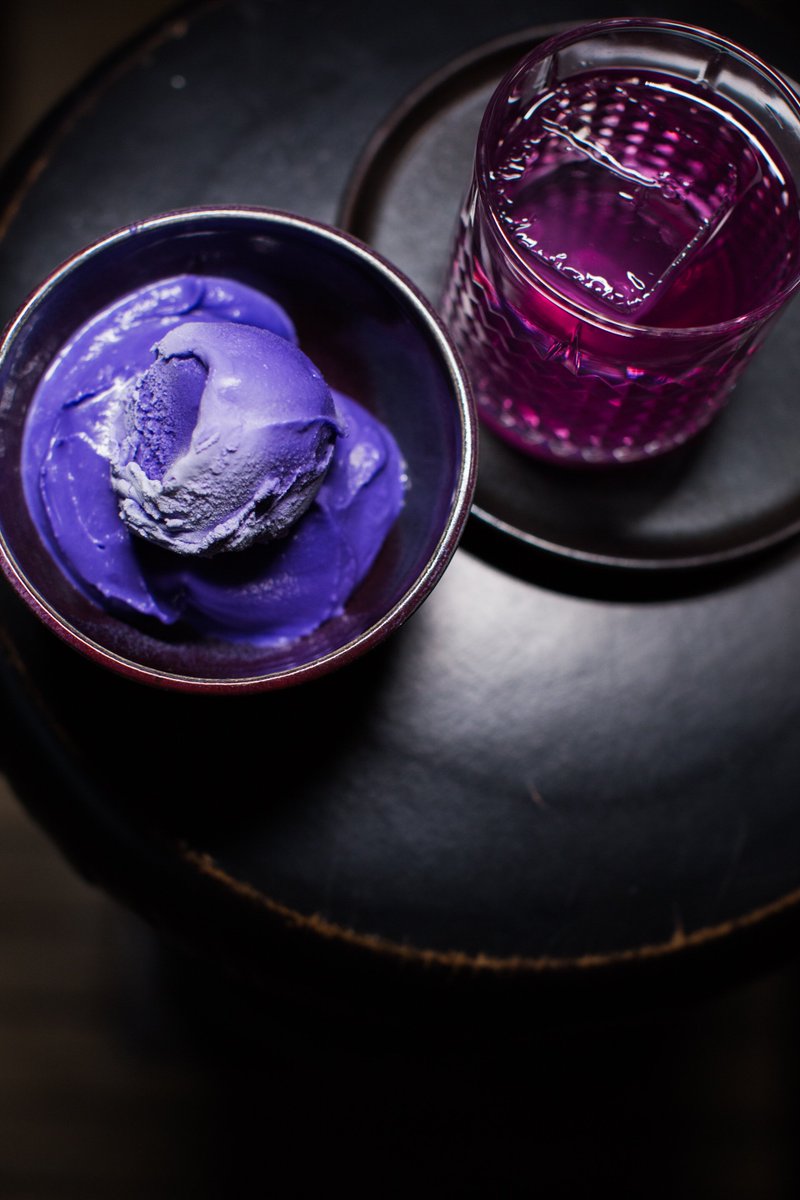 StandbyDetroit's tweet photo. Serving you double the drama in the most beautiful violet &amp; aubergine tones. May we suggest pairing our Purple Yam Ice Cream with a Deadly Nightshade for a perfect purple treat. https://t.co/3pxnuIydRK
