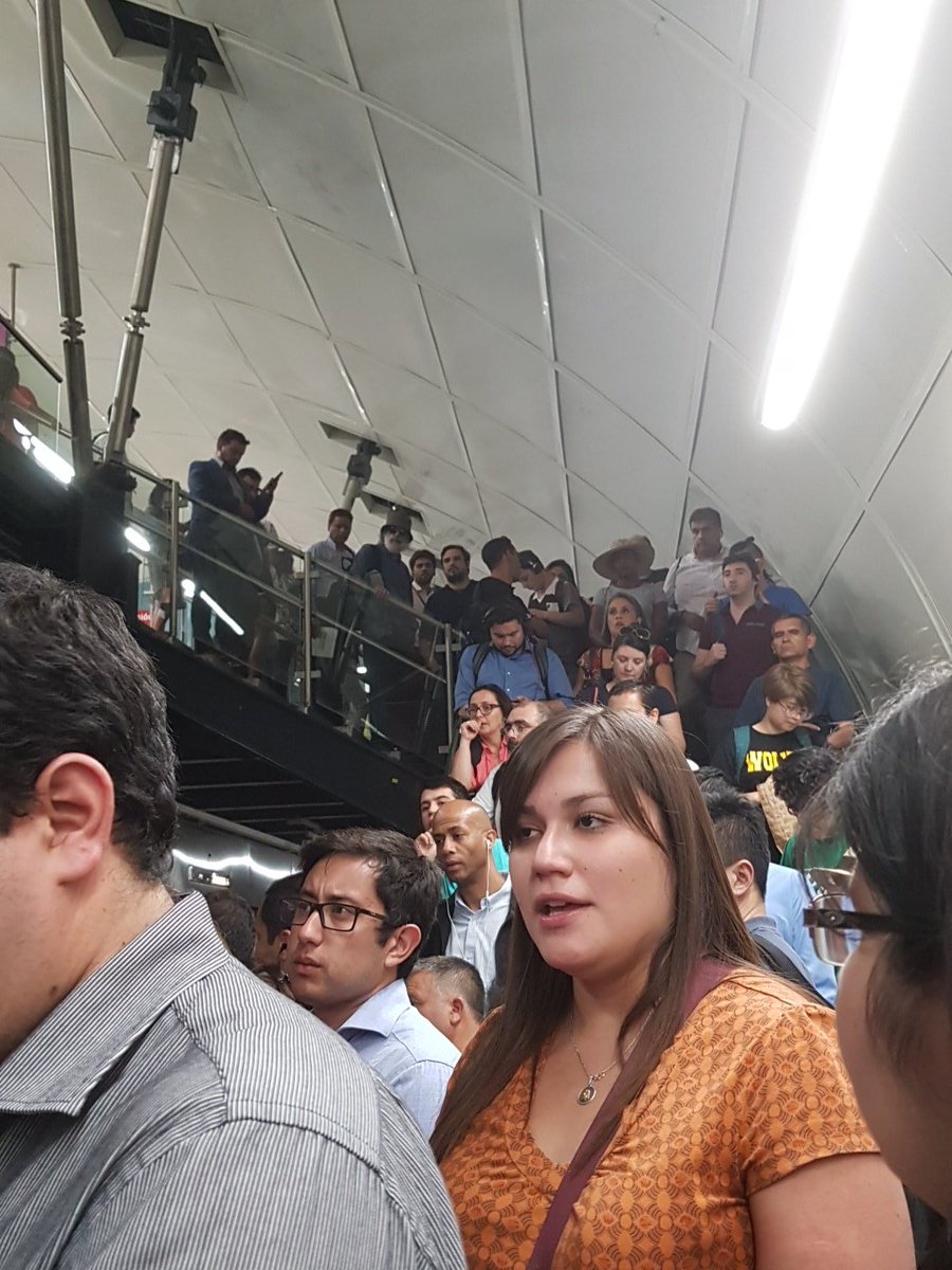 CataMezaBrejcha's tweet photo. Problemas en la Línea 6 @metrodesantiago https://t.co/qacuk1nXT4