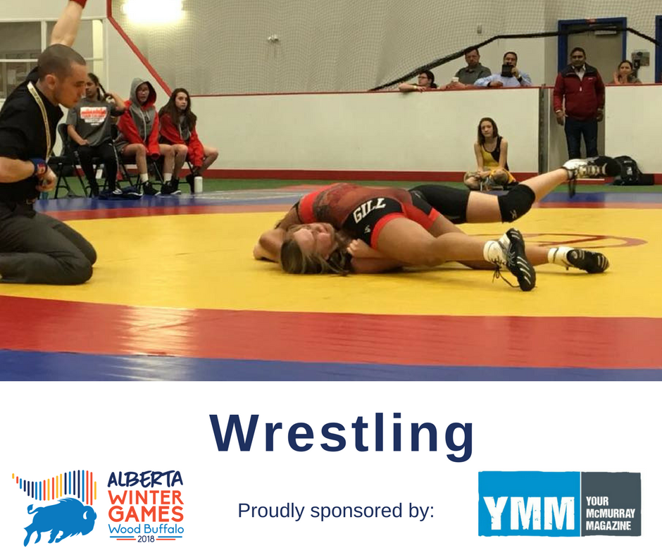 Thank you <a href="/ymm_magazine/">Your McMurray Magazine</a> for being our sport sponsor for Wrestling.

See more photos of Wrestling from the Alberta Winter Games here: bit.ly/2BUCKhp #YMM #RMWB
