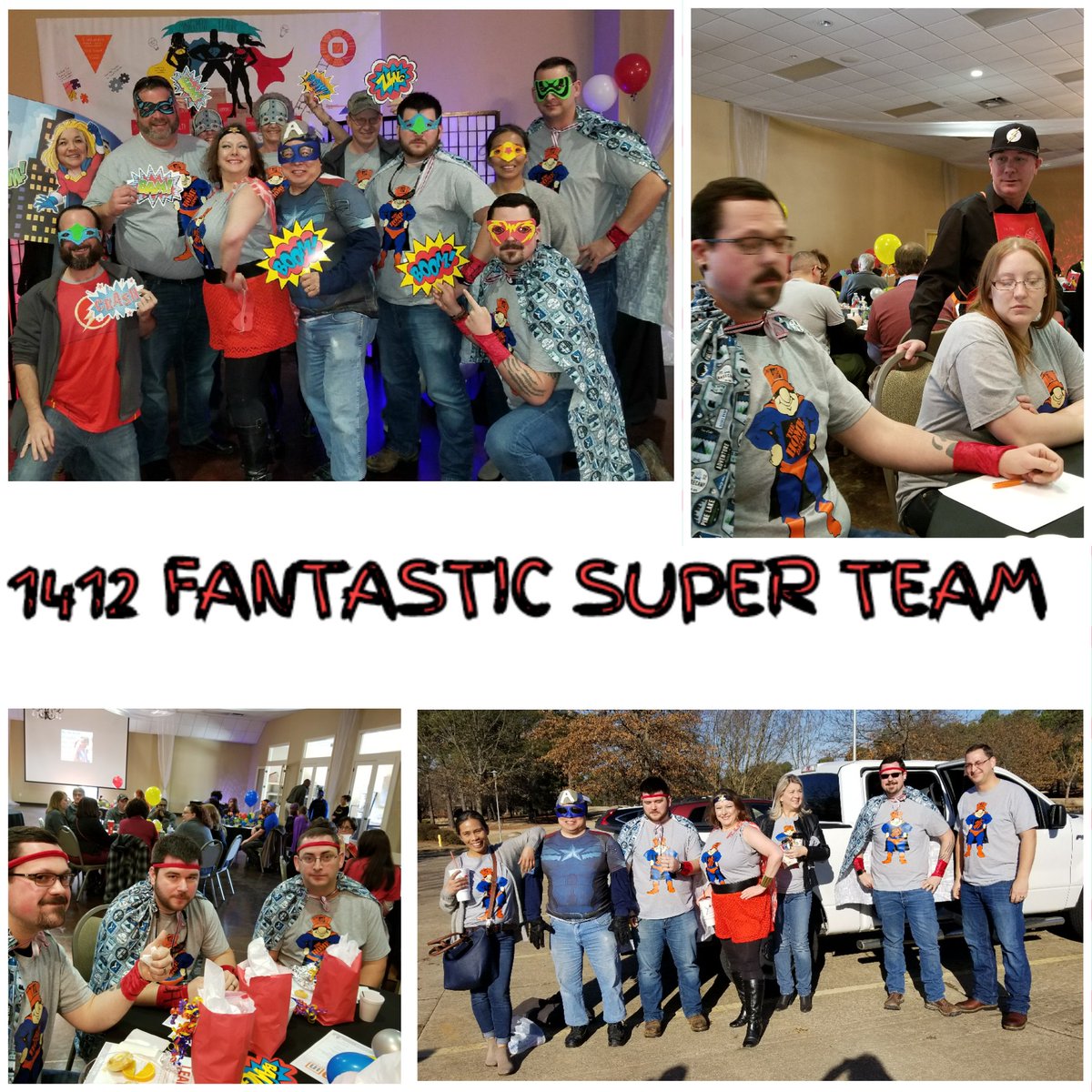 Greatest Team Ever!! 1412 Superheroes! <a href="/IanSandsHD/">Ian</a> @LynneBTHD1402 #ATEAM #SWBEST #whatsyoursuperpower