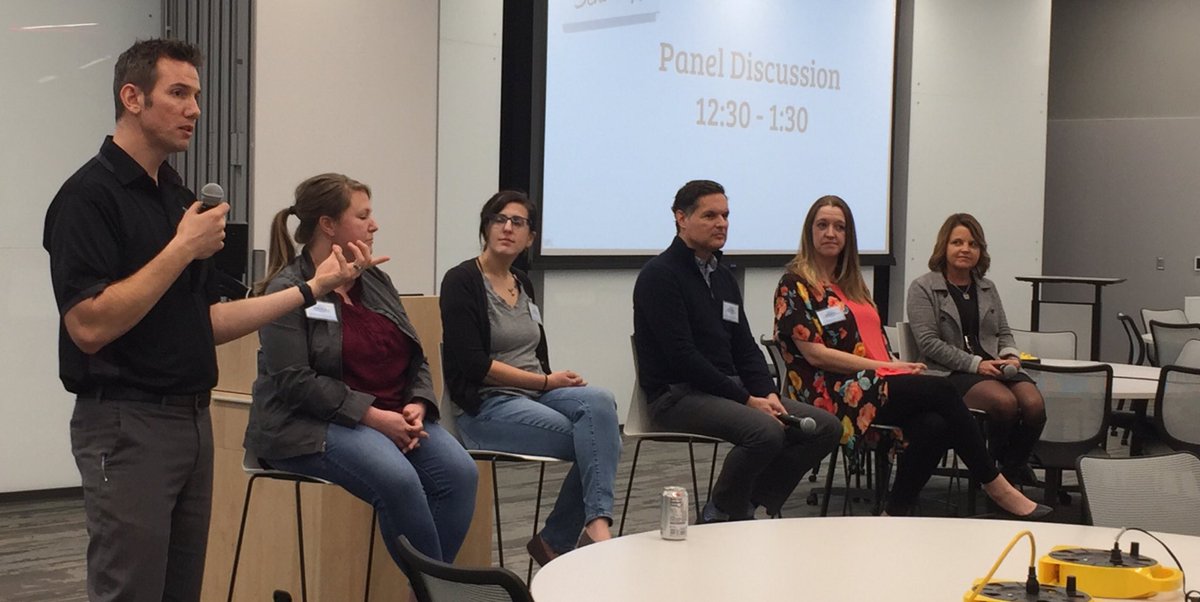 JulieANichols's tweet photo. Can’t wait for the @schoology Panel Session to begin! #connectMW Looking forward to learning from the experts! https://t.co/H5n5qTwtXF