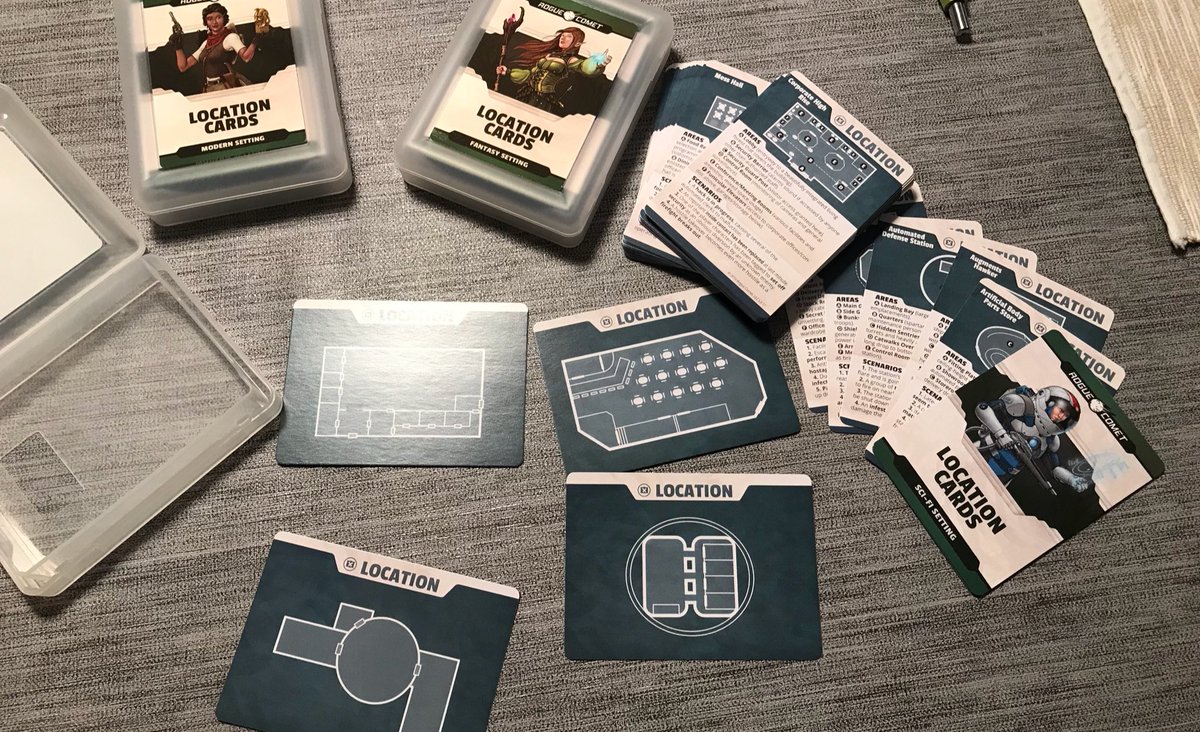 DerLachwitz's tweet photo. Got my LocationCards from @roguecomet today. Very excited to bring them into use. Maybe in an nice #ZeroInterface Oldschool #Cyberpunk Session? https://t.co/Gk9tcTxjLV