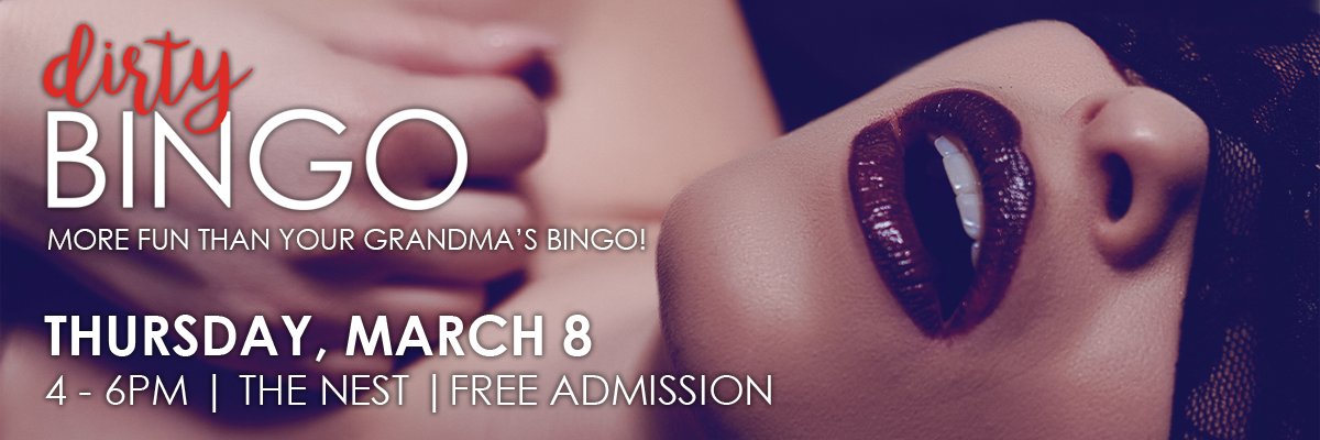 NAITSA's tweet photo. What are you doing next Thursday? Why not join #NAITSA for a fun-filled evening of Dirty Bingo! - classic bingo with a twist. It's sure to be an evening of many laughs, with lots of prizes to be won! See you @TheNestTG! #NAITSAevents #TheNest #NAIT https://t.co/g0HmekgW6h