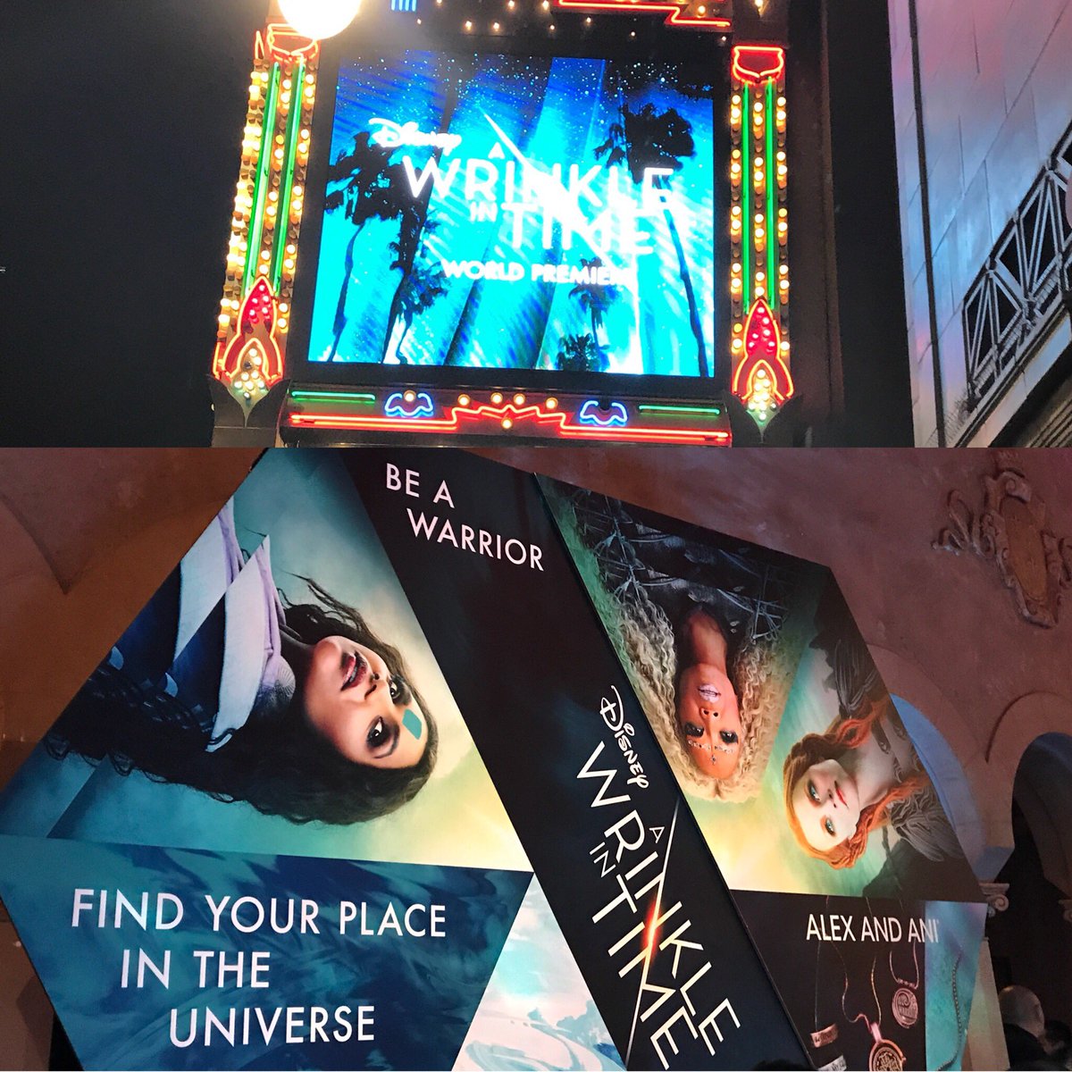 esrailian's tweet photo. Look what we found inside the @WrinkleInTime universe at the world premier ... @alexandani ๐๐ฆ๐ฒ So proud of our Armenian sister @carolyn ... #awrinkleintime by fellow #uclaoptimist @ava #BruinPride https://t.co/komHvYIpUx