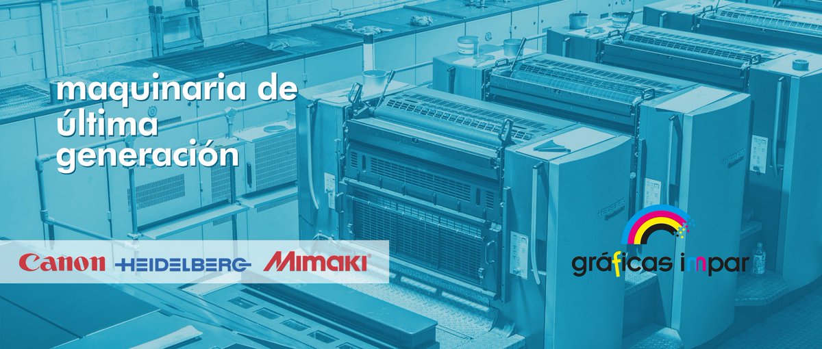 graficasimpar's tweet photo. En @graficasimpar Impar contamos con maquinaría específica para #impresionoffset con los mecanismos más modernos de impresión y maquinas para #impresiondigital recomendados para tiradas de pequeñas cantidades con unas grandes #calidades de impresión y de forma muy rápida. https://t.co/VSiLCos6VL