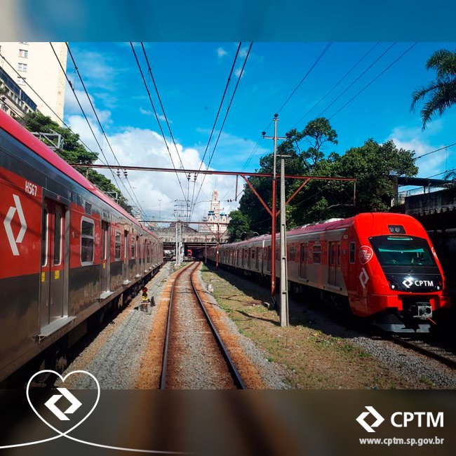 TransitoSampaSP's tweet photo. #NossaCPTM Foto do colaborador Rodrigo Assis entre as est. Brás e Luz https://t.co/nFFBsgc7fV (@CPTM_oficial)