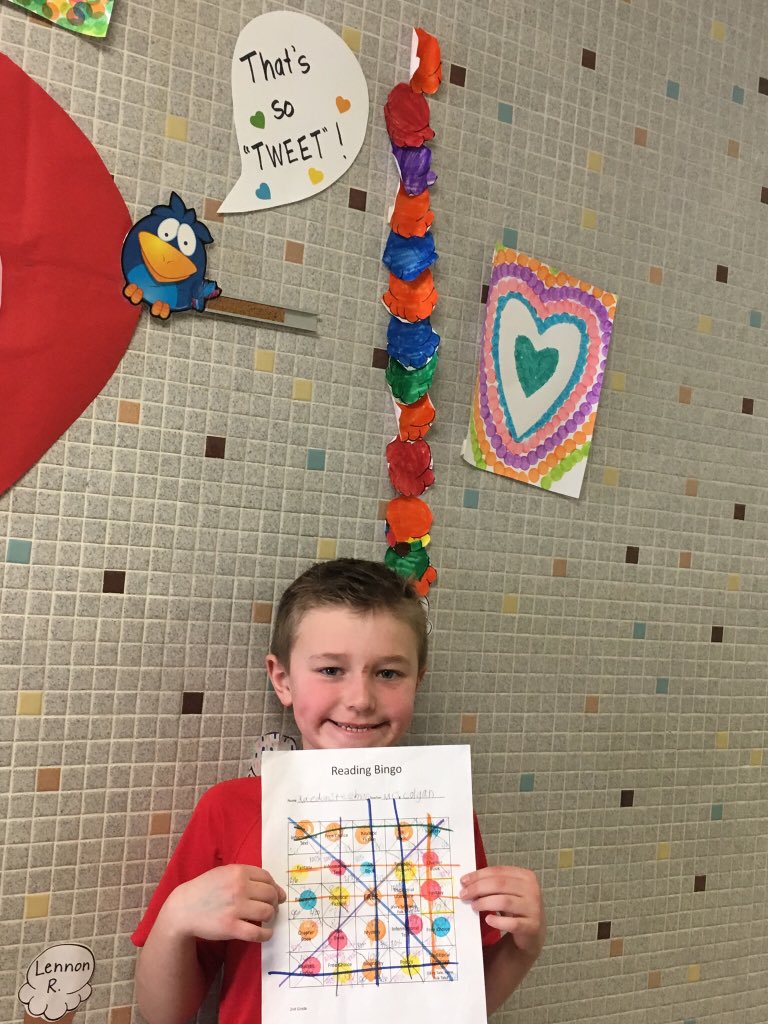 mrscolgansclass's tweet photo. High five boys! Congrats on filling your entire Reading Bingo sheet! #sceslearners #sces2learn #highfive #lovetoread2C https://t.co/MlIr0uwDkE