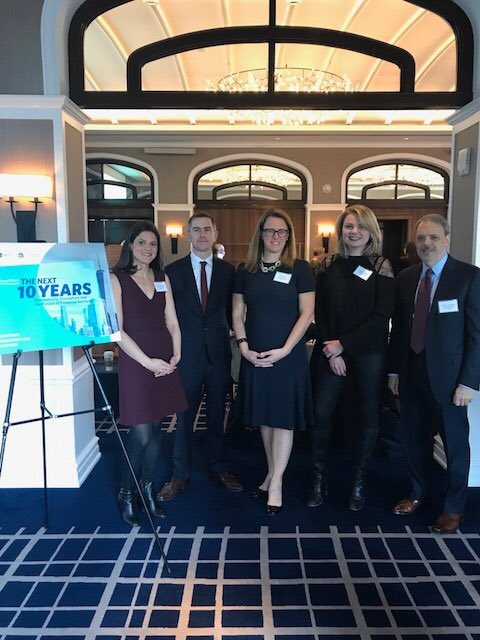 IChartNY's tweet photo. Great conversations with @drypen21, @pverrengia, @anne_pace, and @AEMcNally about what the next 10 years will look like for the financial sector #BusinessInsider #FleishmanHillard  #FHNYevents https://t.co/CM39dwW17y
