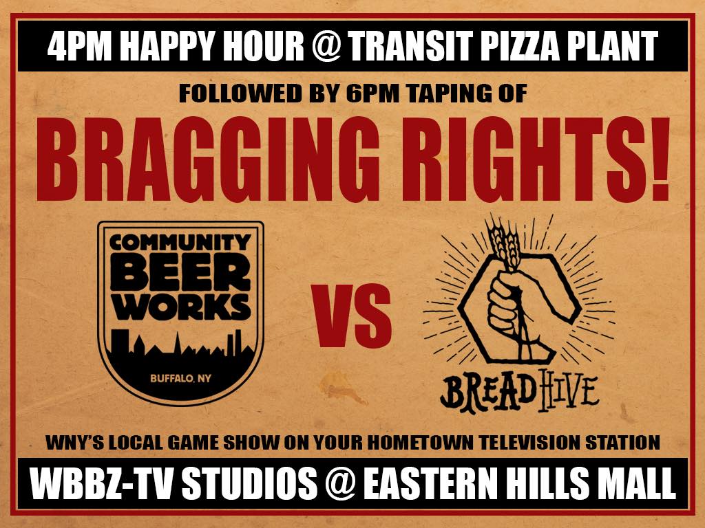 communitybeer's tweet photo. If there’s one thing we’re good at, it’s trivia. Well, ok we’re good at making beer, but we’re also kind of good at trivia. 

This Wednesday we’ll be taping an episode of “Bragging Rights!”, a trivia game show from @WBBZ with our Salty AF friends at @Breadhive. Because why not? https://t.co/QLZSyANEzU