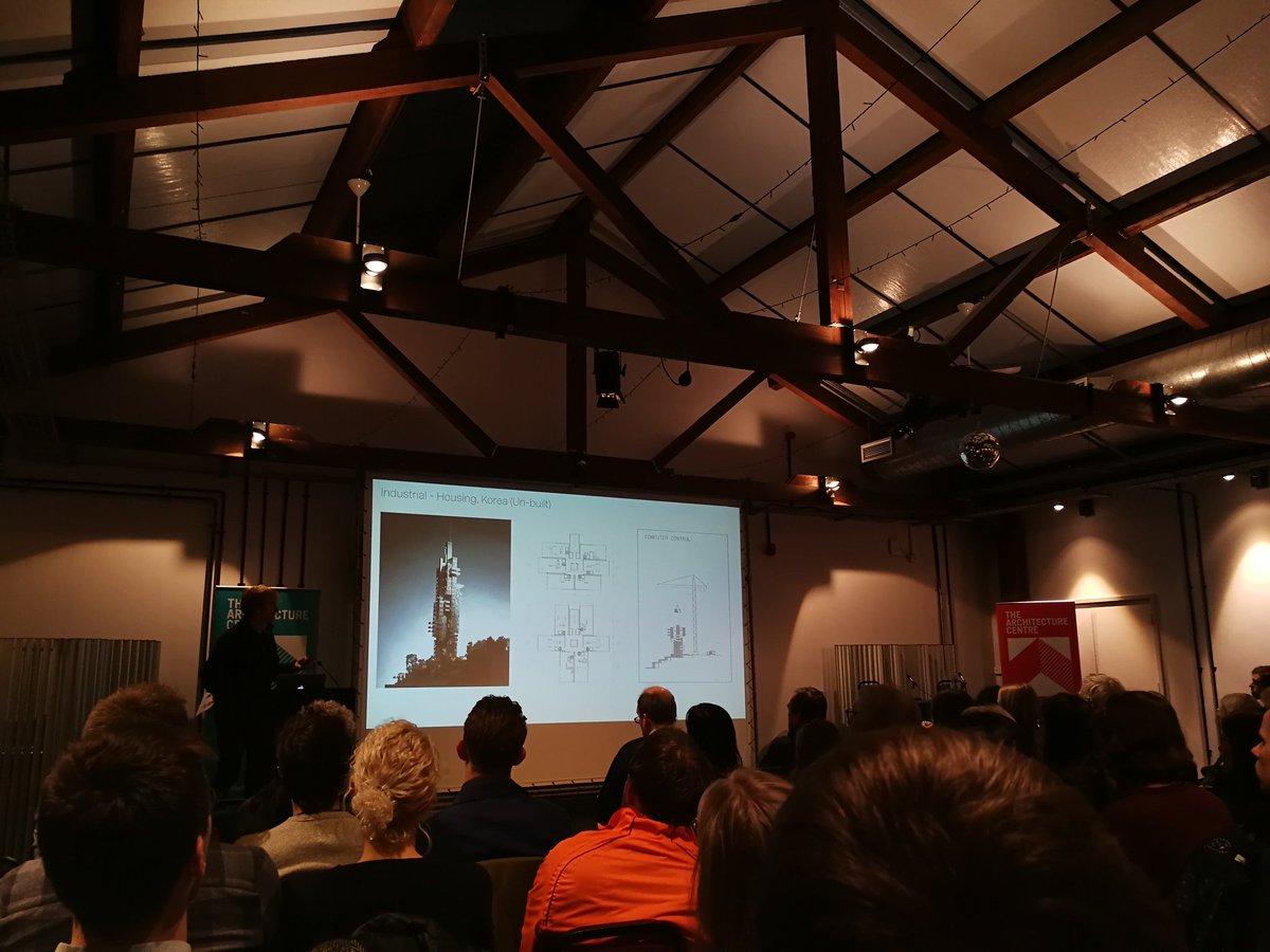 marks_jodie's tweet photo. Underlying a fascinating talk on the  development of housing design evolution in #RSHParchitects' practice over 30years is a glimpse into a precariousness of getting things built having worked through several global financial crises... #housing #savingthecity https://t.co/oKYpXynfSH