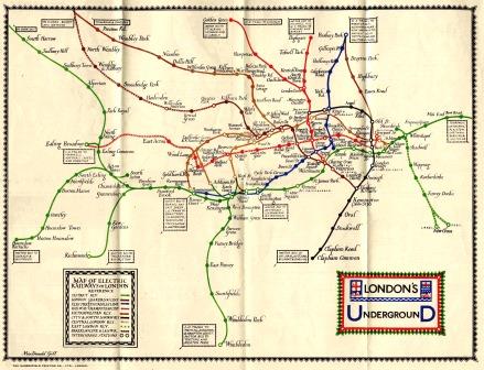 TfL's tweet photo. Did you know that the Tube map hasn't always looked the same? We found this design by Macdonald Gill, which uses calligraphy, in our archive. If you're interested in the different maps or the history of TfL, you should visit https://t.co/P3qIzX5hbI #design #history https://t.co/DQvfcx64VT