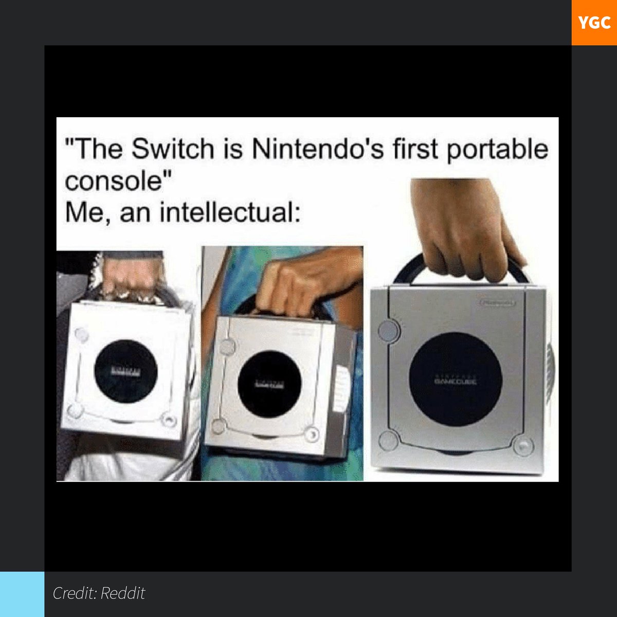 YourGamerCards's tweet photo. Sorry Switch, but Gamecube was first.

#videogames #games #gamer #gaming #playinggames #online #photooftheday #onlinegaming #videogameaddict #gamerguy #gamergirl #gamin #video #game #winning #play #playing #nintendo #switch #gamecube https://t.co/onLgn8L5DR