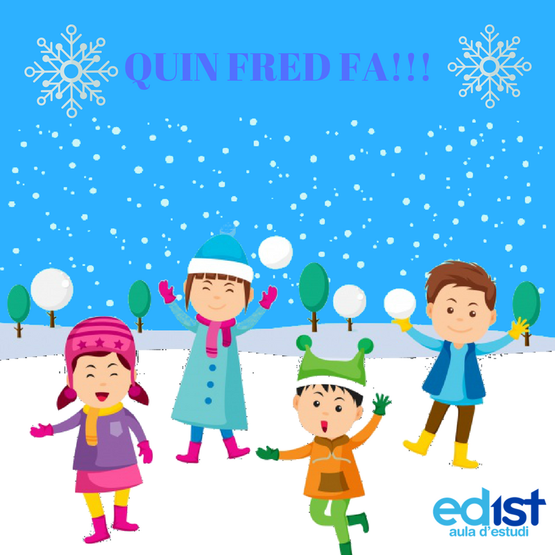 AulaEdist's tweet photo. Aquesta setmana farà molt fred! Recorda abrigar-te quan surtis al carrer!!
Creieu que jugarem algun dia d'aquesta setmana amb la neu??❄️⛄️❄️
#edist #educacióninfantil #educaciónprimaria #educaciónsecundaria #aula #nens #fred #neu #ninotdeneu #jugaramblaneu #diversió https://t.co/jkFjOzQGK6