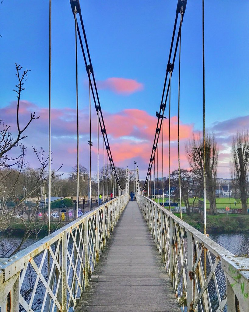 chandanraj's tweet image. Tranquil before the Storm ⛈ ❄️#beastfromtheast #StormEmma #ShakeyBridge #UCCOurCampus #Cork #Ireland