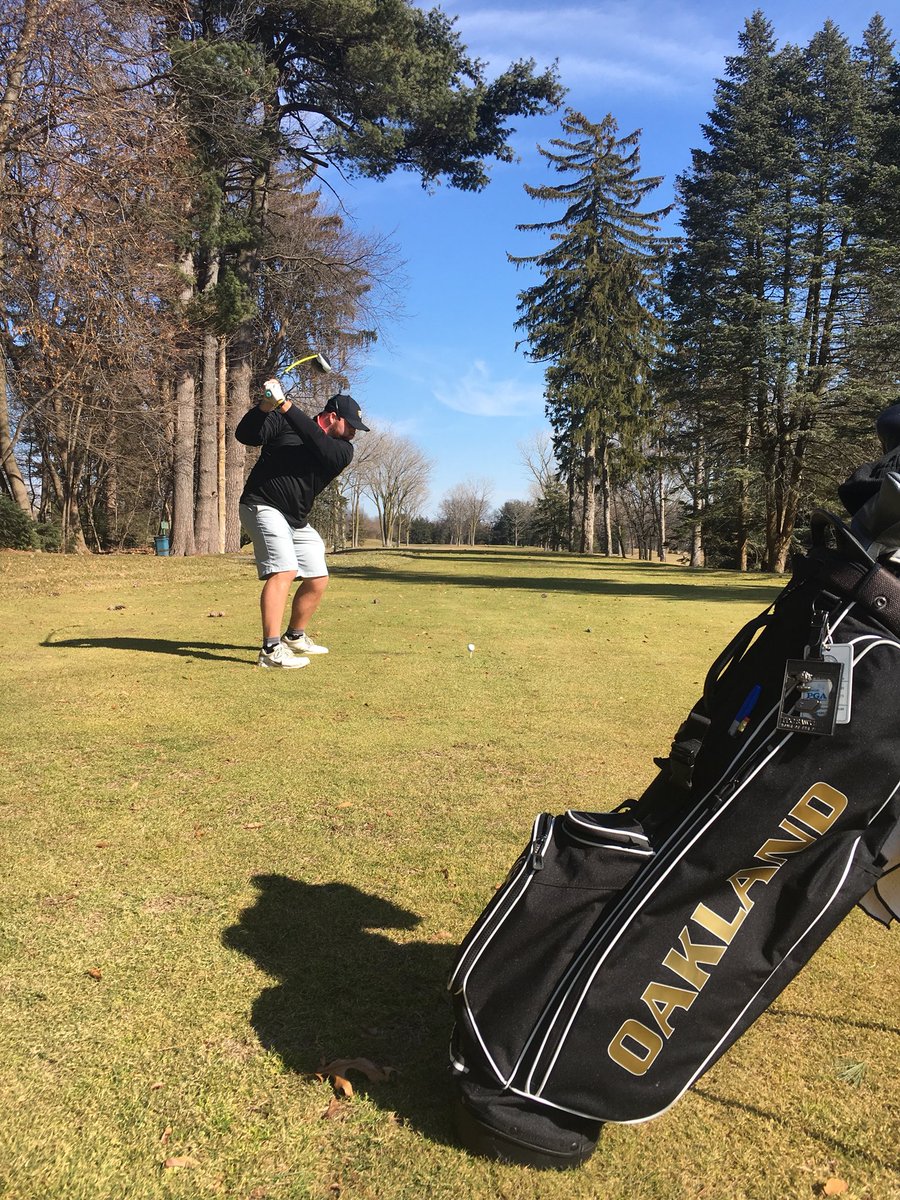 Beautiful day at <a href="/PineTrace/">Pine Trace</a>! #OaklandMGolf #wetalkinboutpractice