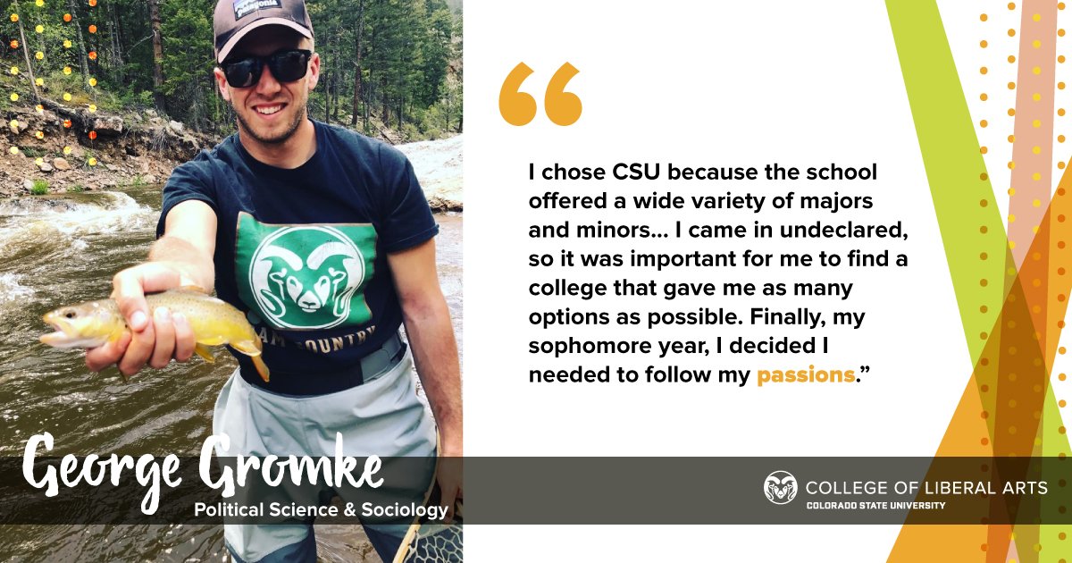 CSULiberalArts's tweet photo. It was a pathology course that made George realize he wanted to study the effects of diseases on societies and not the diseases themselves.
Read more about how George found the #liberalarts and #whycsu was his school of choice 🔗 https://t.co/Gz9kVadjGh #ColoradoState https://t.co/EuQlpDhMJH