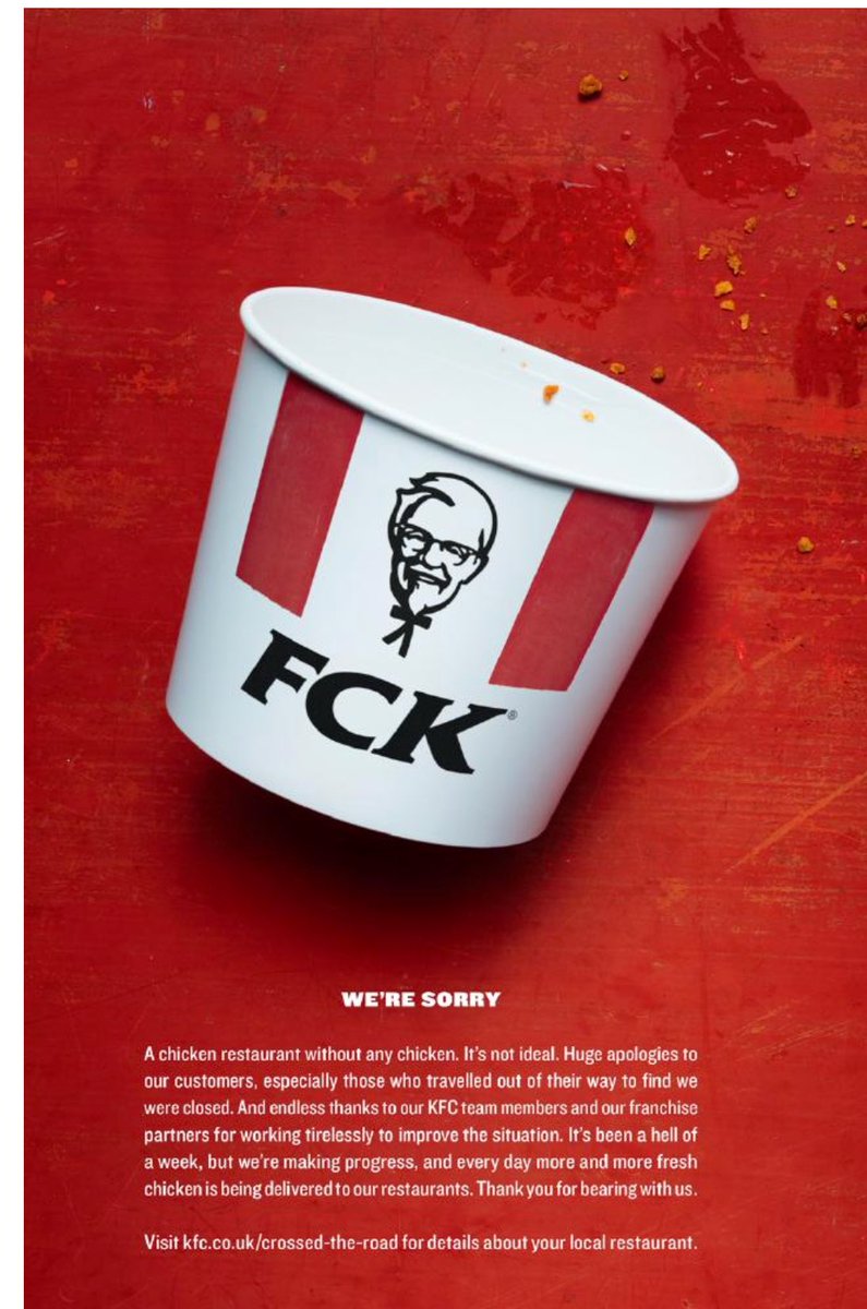markritson's tweet image. Why KFCs new FCK ad means they have nothing to be sorry about: bit.ly/2sYNEjk