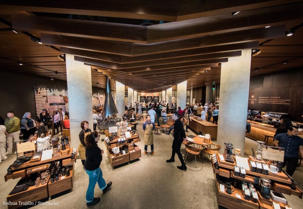 Starbucks wants people to linger over a cocktail at its new Reserve stores. The first of up to 1,000 high-end Reserve stores offering cocktails and Italian morsels opens today at the company's Sodo headquarters. st.news/2GM45la
