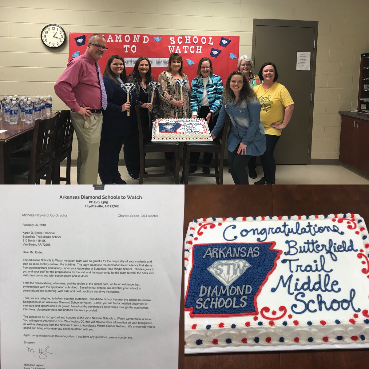 ButterfieldTMS's tweet image. Congrats to our students and faculty for a great recognition! #vbbtms #diamondschool #arkansasdiamond