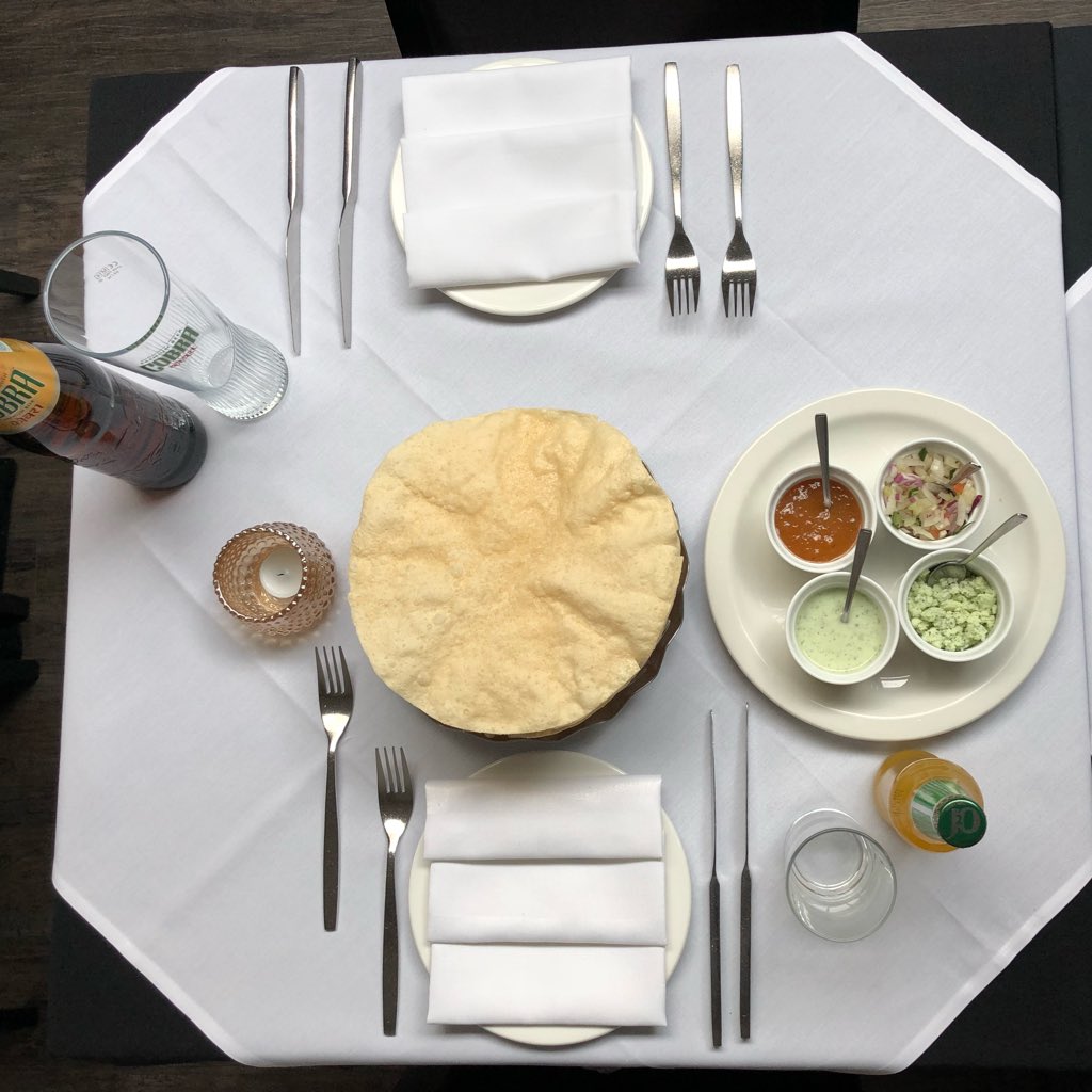 AsianaWoking's tweet photo. Feeling the chill tonight! Warm up with a spicy curry dinner. But start with popadoms &amp; chutneys. https://t.co/YkYk51pWXc #freezing #cold #warmup #spicyfood #currynightout👳🍴🍷🍛 #currytwo #loveindianfood #freezing indiancurry #indianrestaurant #indianfood https://t.co/0OUo6HAuPd