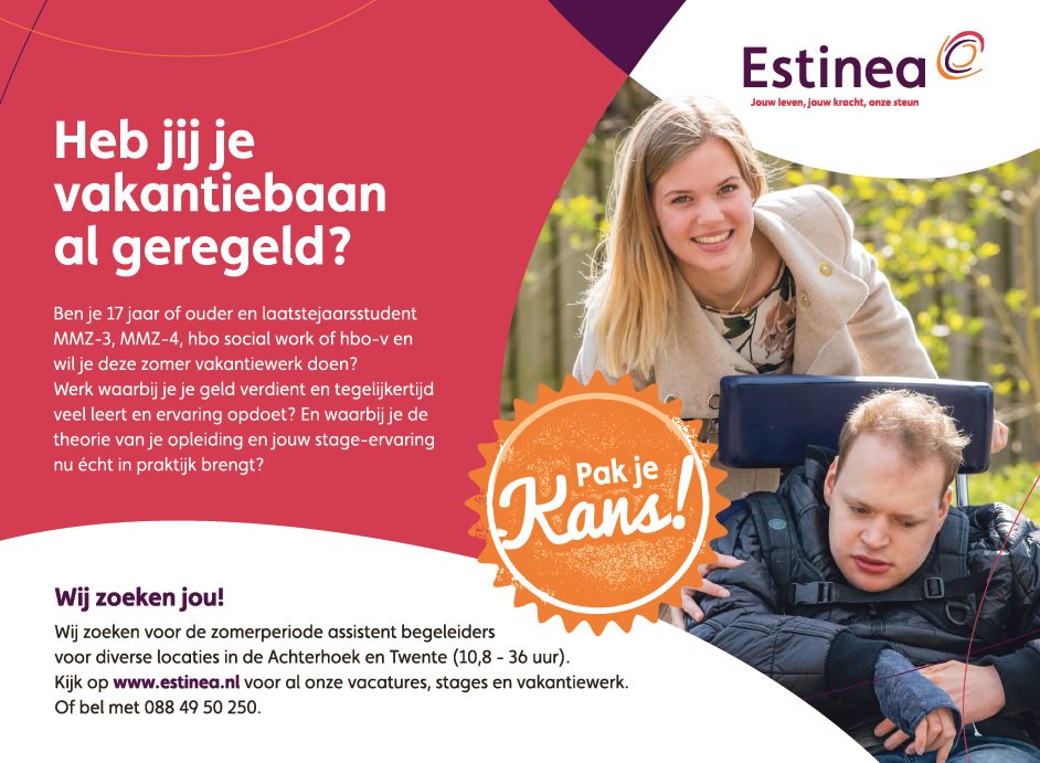 Estinea's tweet photo. Studeer je aan @Saxion of @rocgraafschap? Wil je geld verdienen en ondertussen vooral ook gewoon veel leren en ervaring opdoen? Bij fijne collega's (al zeggen we 't zelf 😉)? Ga dan naar onze vakantiebaan-#vacature: https://t.co/is0KH4OKeT https://t.co/5YiAF58lDN