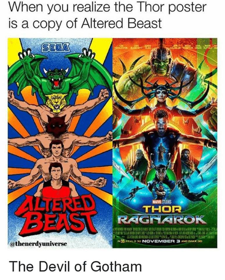 SergioGrazzini0's tweet image. When you realise...
#AlteredThor
#RetroGame #RETROGAMING #alteredbeast #arcade