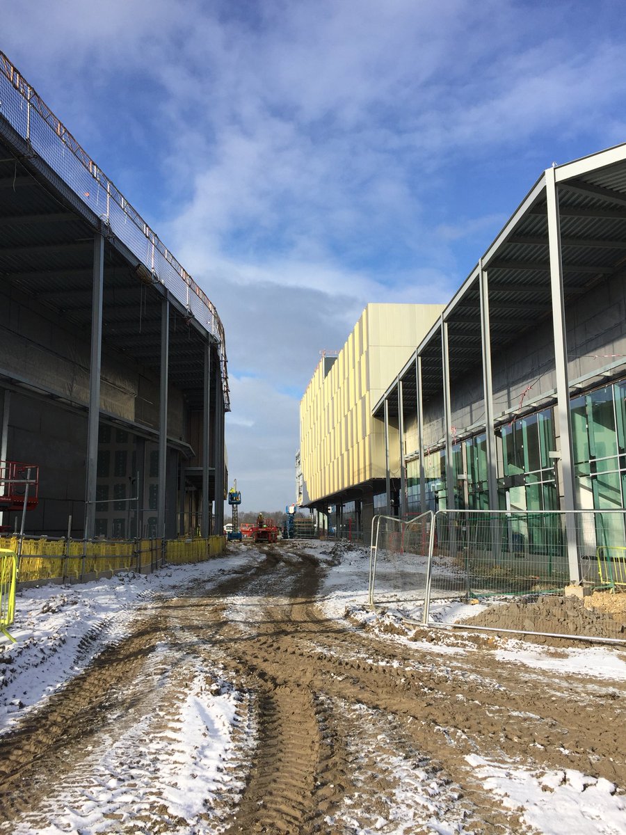danielbroadhead's tweet photo. Snowy day on site today ☃️☀️ @ThorpeParkLeeds @THPArchitects @GMIConstruction https://t.co/E6XyD0gQEc