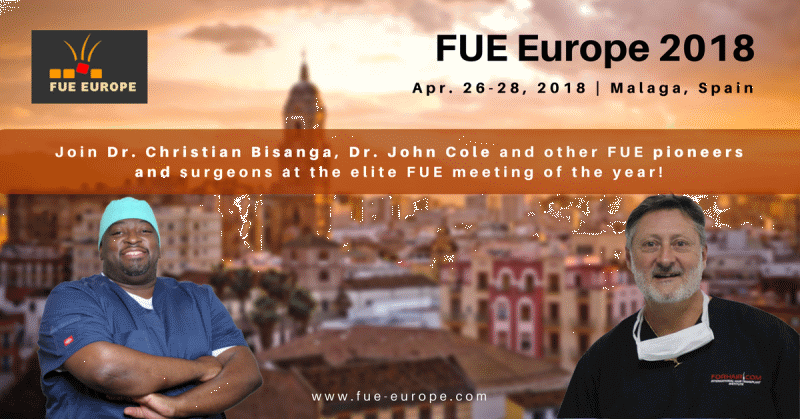 sensitiv's tweet photo. Dr. John Cole @coleinstruments and Dr. Christian Bisanga @BHRClinic are some of the master of FUE at Malaga 2018 FUE Conference https://t.co/uninEaeSVm in Aptil 2018 #hairtransplant https://t.co/OWkZBgR1UE