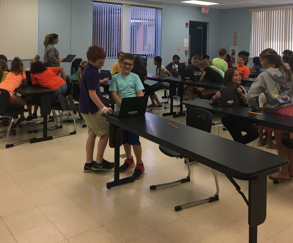 WauchulaElem's tweet photo. Happening now...Maxi's Secrets book club. 43 Bobcats engaged in blind talk, a guiding activity, looking up the meanings of their names...and pizza and lemonade, too! ππΆπ#MaxisSecrets @FloridaSSYRA @LynnPlourde https://t.co/ImL4aLs3Ix