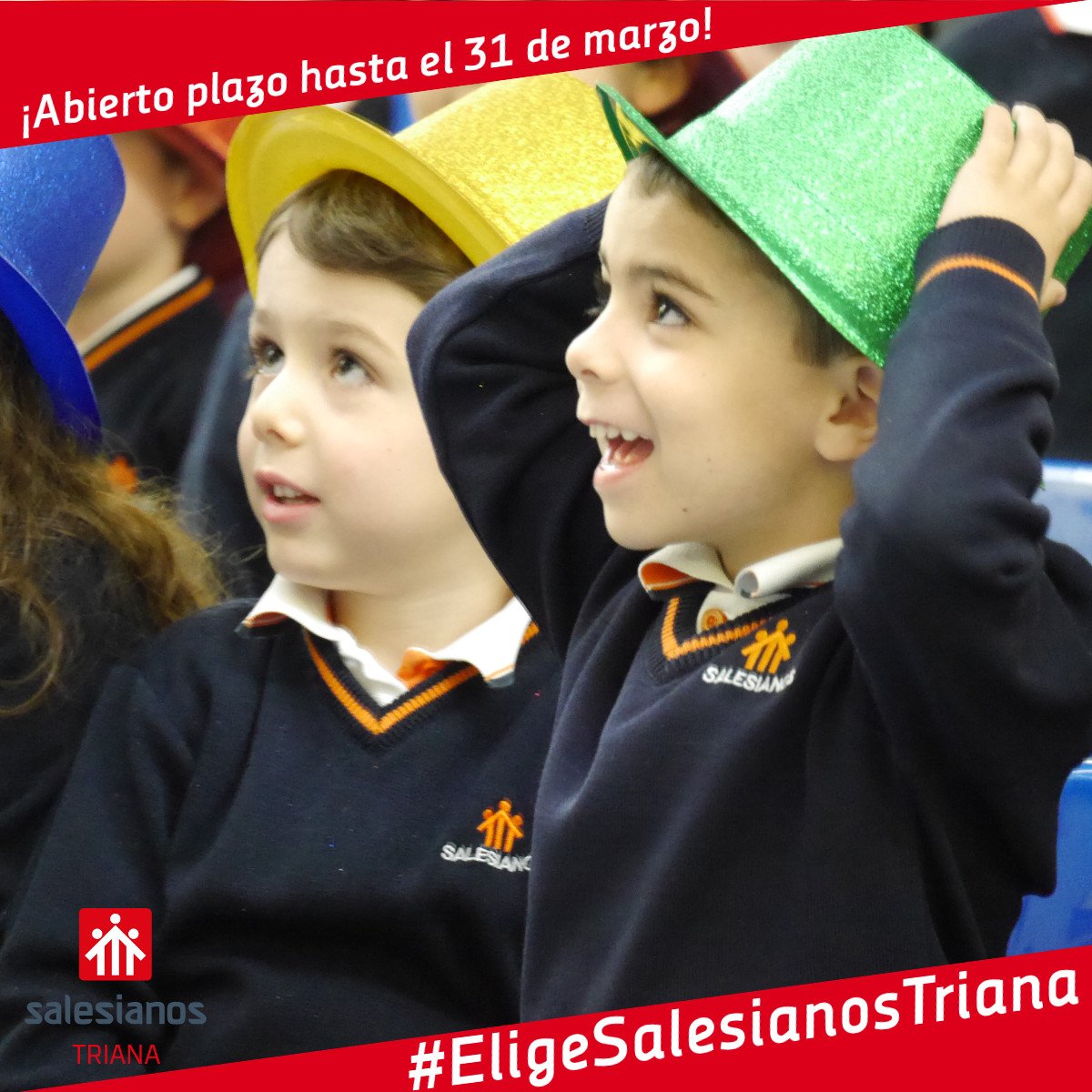 salesianotriana's tweet photo. ¿No tienes claro dónde escolarizar a tu hijo/a el próximo curso? Durante todo el mes de marzo te daremos una razón al día por la que consideramos que nuestro centro es la mejor opción #EligeSalesianosTriana
Consulta toda la información en https://t.co/u0Hu0jZCol https://t.co/bPb7ohoDQf