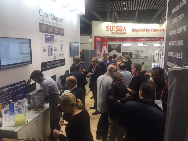 NoviFlowInc's tweet photo. Big THANK YOU to everyone who attended our #MWC18 Cocktail today! It was a blast! Thank you for all the support and the interest you showed in our technology.
#MWLive #cocktail #networks #sdnnfv #happyhour #cybermapper https://t.co/XLk0LAQZti
