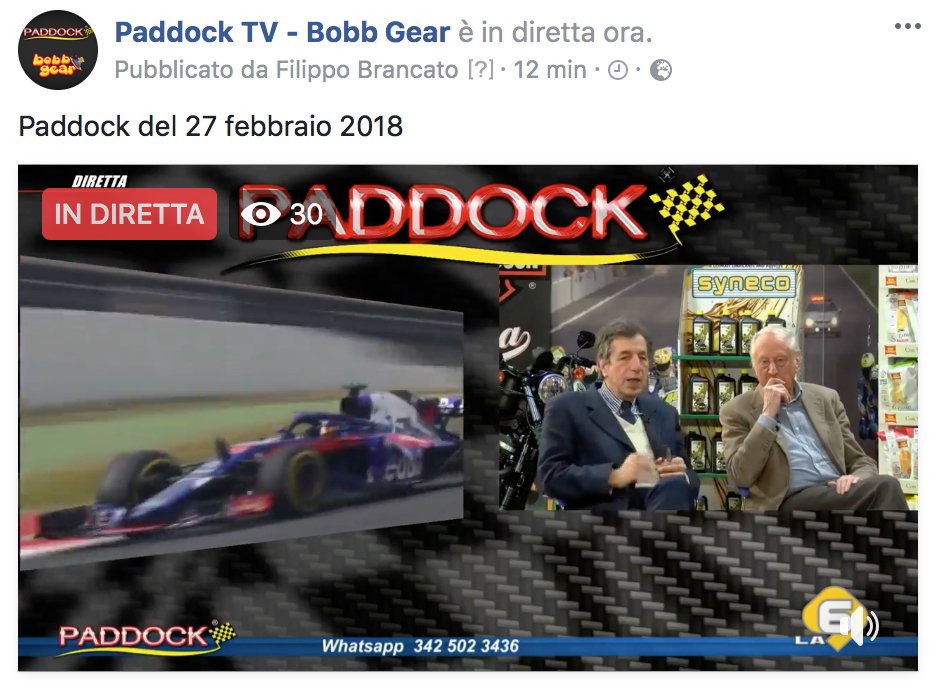 scriviapaddock's tweet photo. Paddock/La6TV Canale 86/HD839/SKY839/ Quando si parla di F1 e MotoGP la tua TV! ...e non solo! In diretta ora anche su Facebook https://t.co/jJlRxAgym0