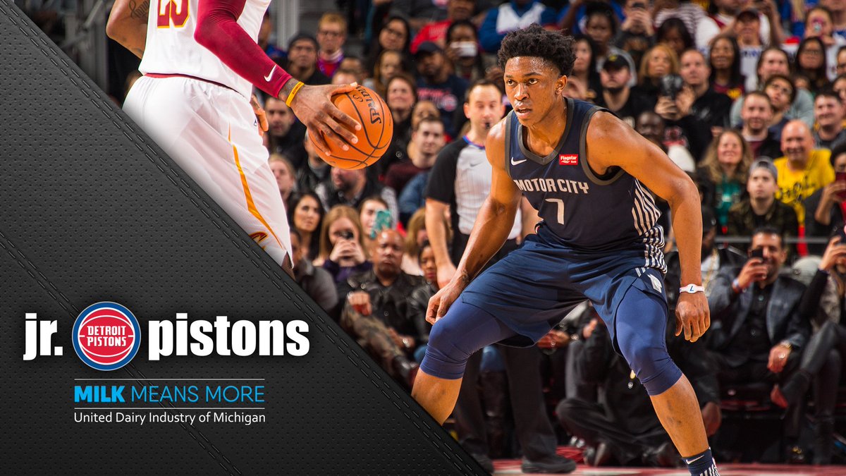 Detroit Pistons on Twitter "Jr. Pistons presented by milkmeansmore