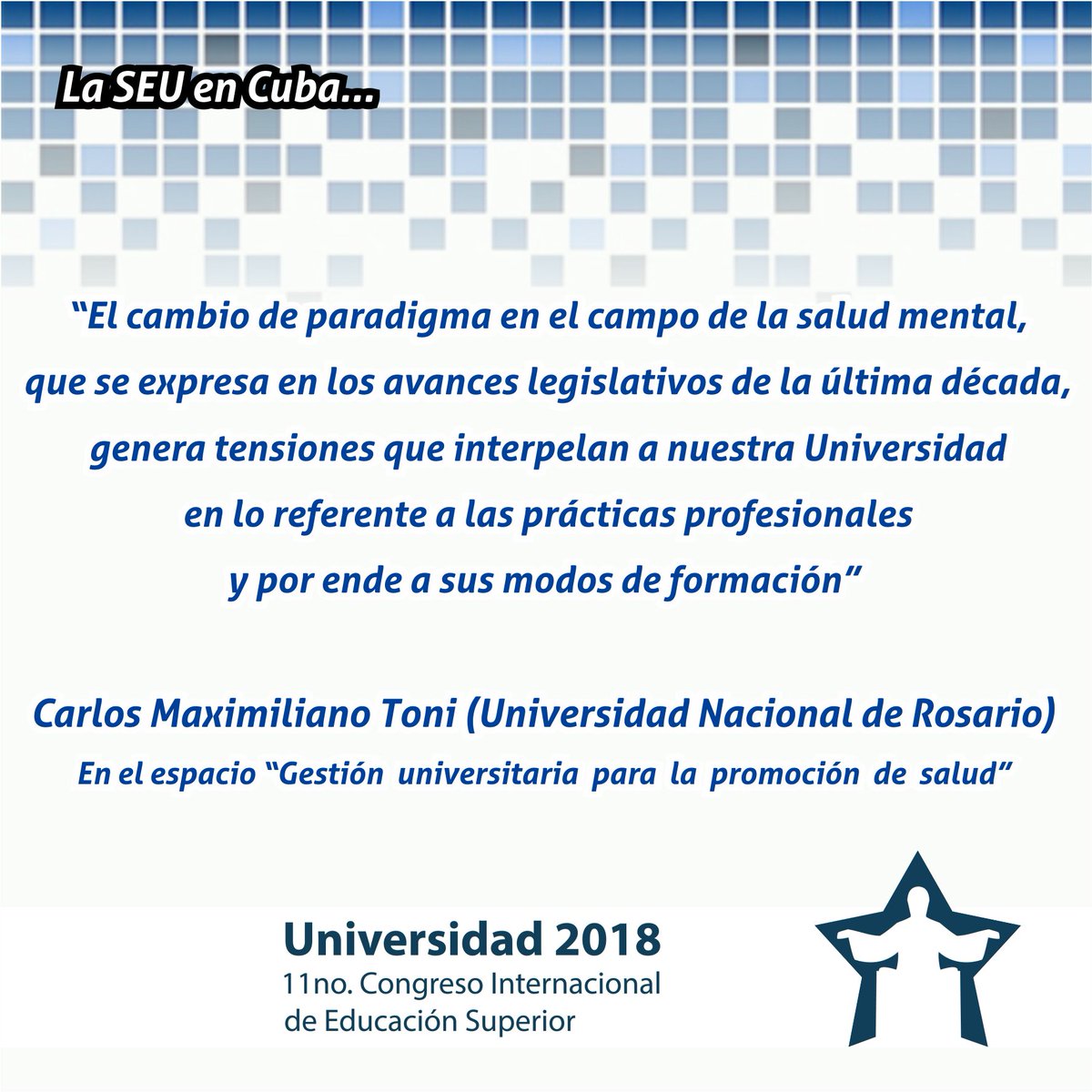 extensionunr's tweet photo. La SEU de la Universidad Nacional de Rosario en el 11° Congreso Intercontinental de Educación Superior en #Cuba.
Lo que hemos dicho...
#Rosario #UNR #Educación #ExtensiónCrítica #ExtensióNUNR #SaludMental #ULEU #DDHH @Juanma_Medina Lee+:https://t.co/5jBjXMdt7V https://t.co/oqrgckkF3O